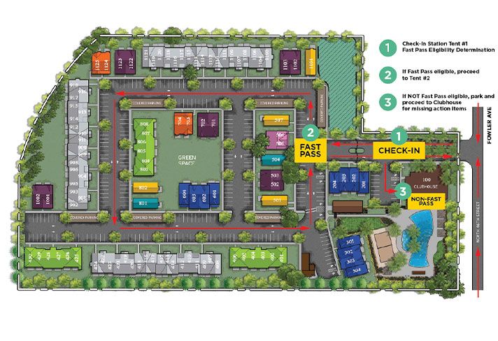 The Retreat at Tampa Move-In Map